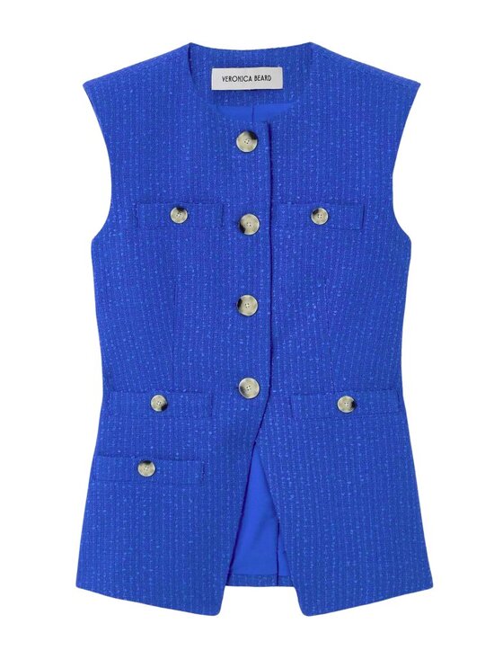 Veronica Beard Tops - Veronica Beard Tamara Cotton Tweed Vest